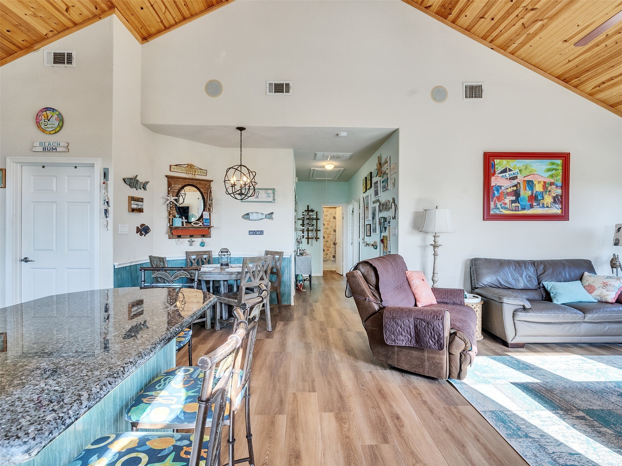4710 Palm Street Freeport, TX 77541 - Photo 17 of 23 a living room with furniture and wooden floor