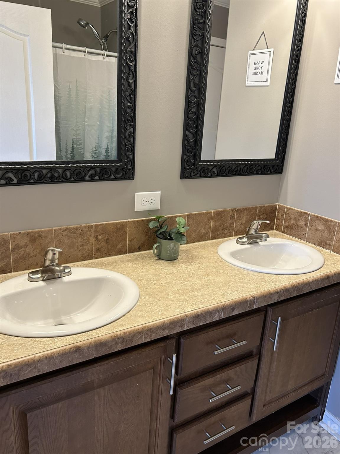 3343 Hollis Road Ellenboro, NC 28040 - Photo 40 of 48 a bathroom with a sink and a mirror