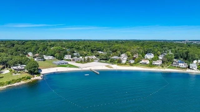 a view of an ocean and beach
