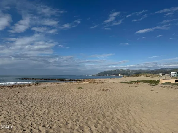 a view of an ocean and beach