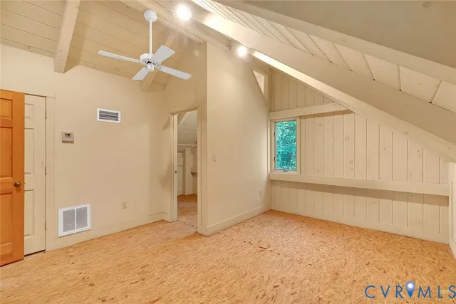 a view of porch with a lounge chair