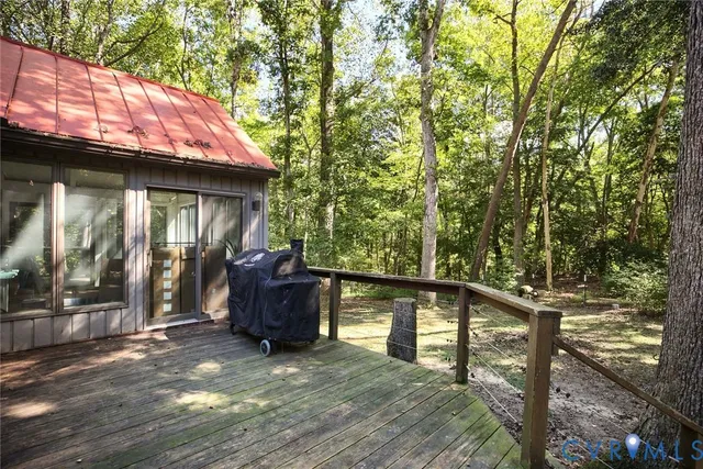 a backyard of a house with seating space