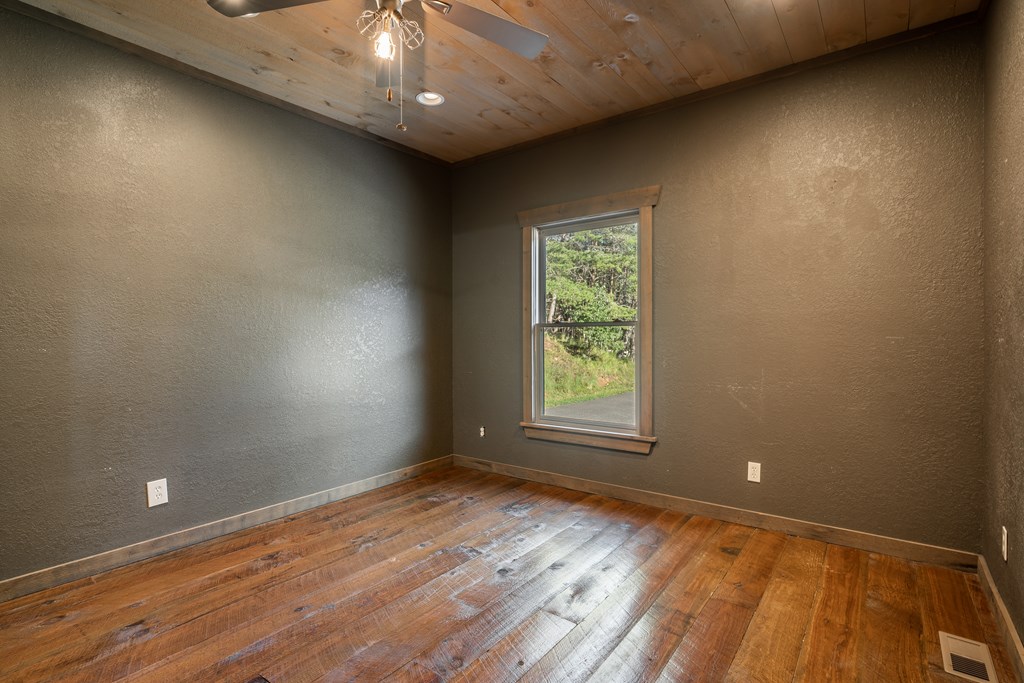 2637 River Road Mineral Bluff, GA 30559 - Photo 20 of 67 an empty room with wooden floor and windows