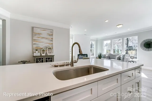 a close view of sink and tap