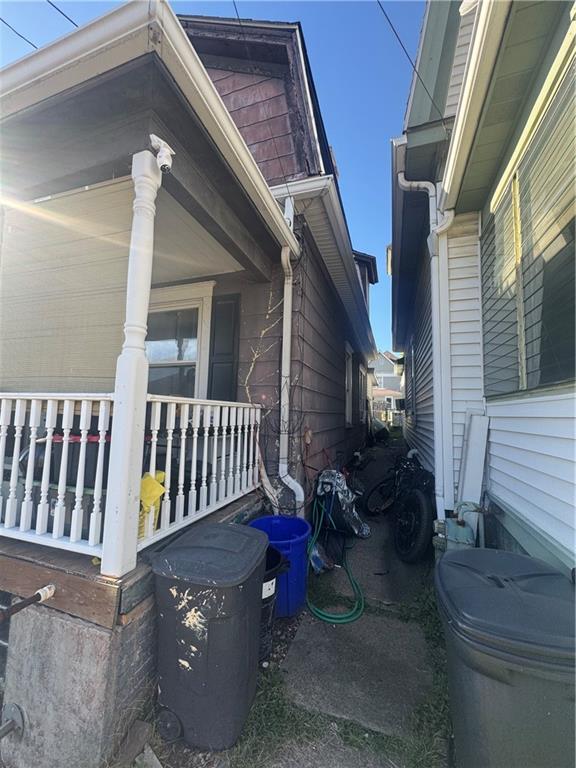 444 East Washington Street Rochester, PA 15074 - Photo 7 of 33 a view of balcony with a potted plant and stairs