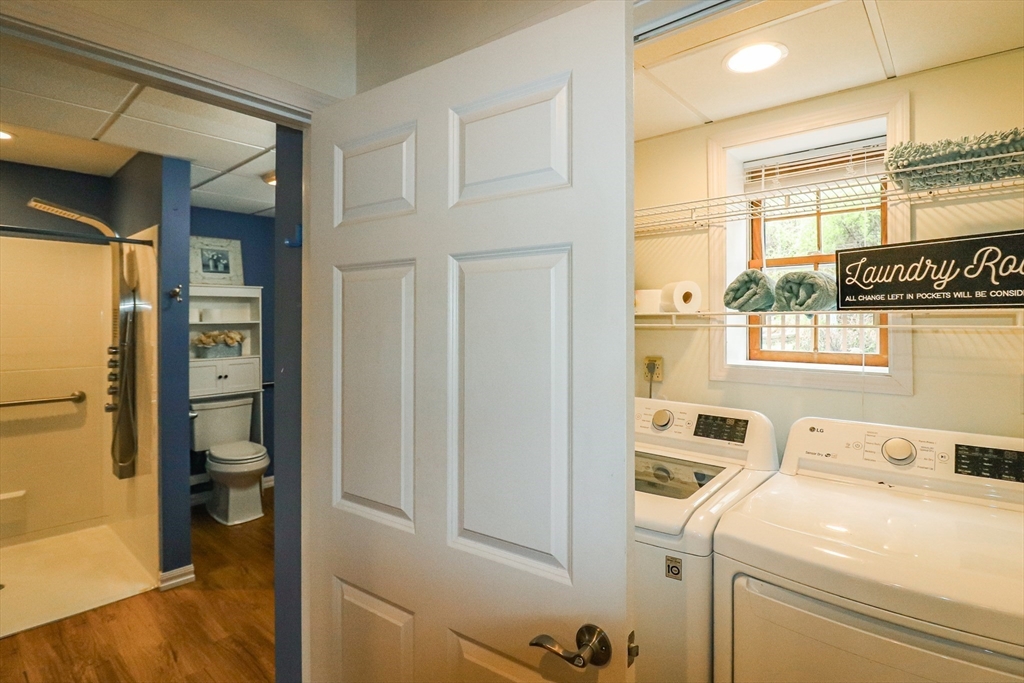 105 Gilbertville Road Ware, MA 01082 - Photo 33 of 41 a utility room with dryer and washer