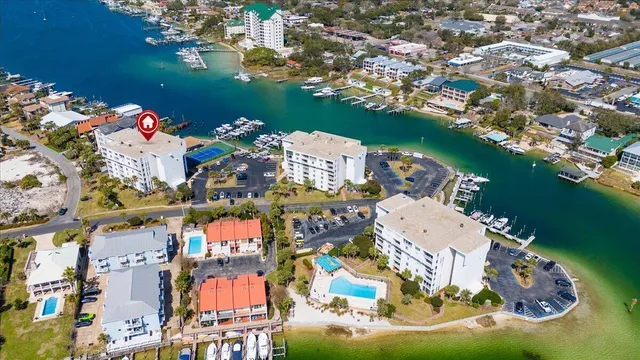 an aerial view of a city