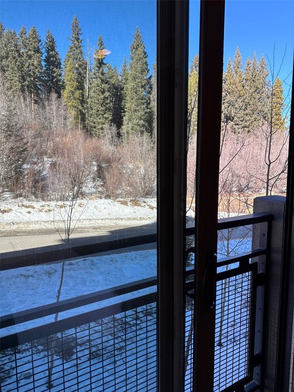 1627 Ski Hill Road, Unit 2236EGHI Breckenridge, CO 80424 - Photo 12 of 23 a view of a forest from a window