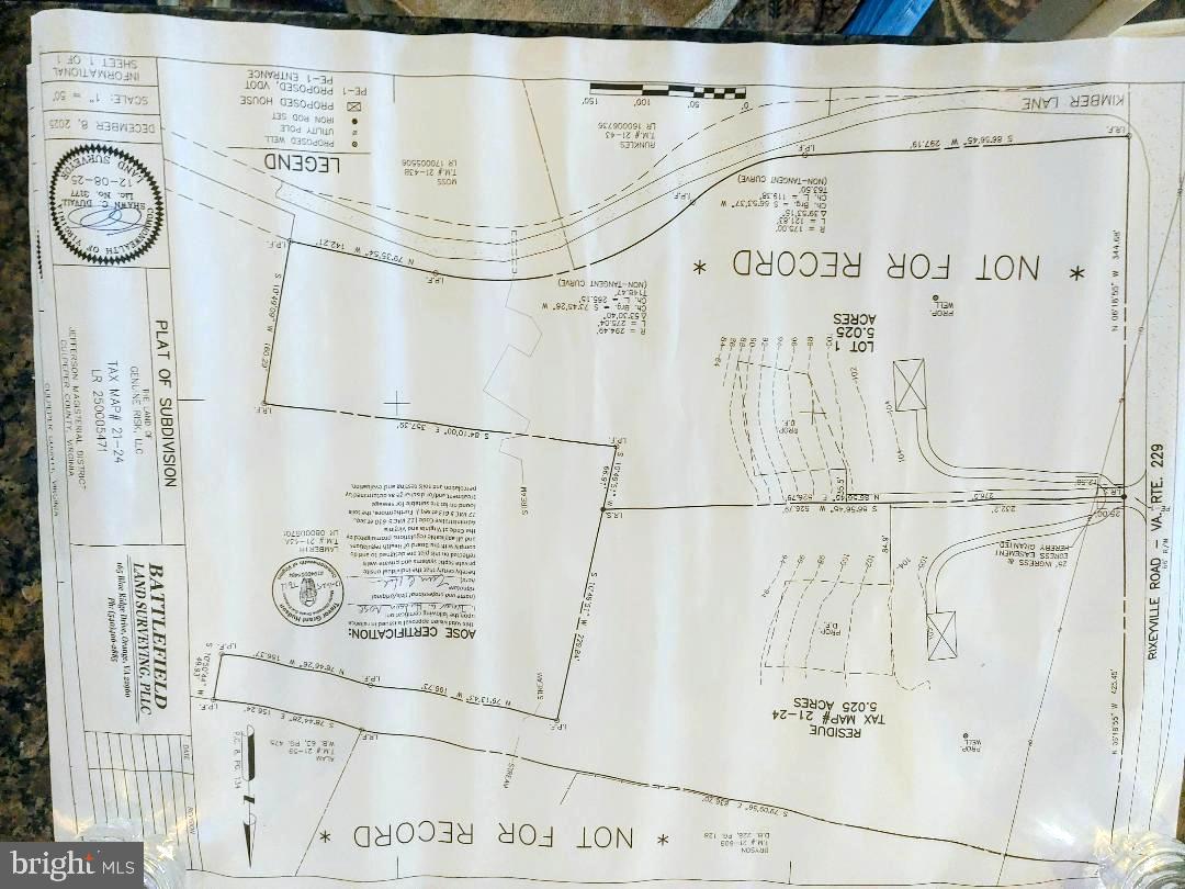 Lot 2 Rixeyville Rd Route Culpeper, VA 22701 - Photo 4 of 7 Plat of both lots