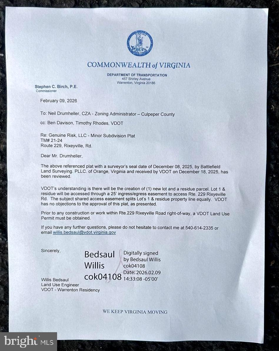 Lot 2 Rixeyville Rd Route Culpeper, VA 22701 - Photo 6 of 7