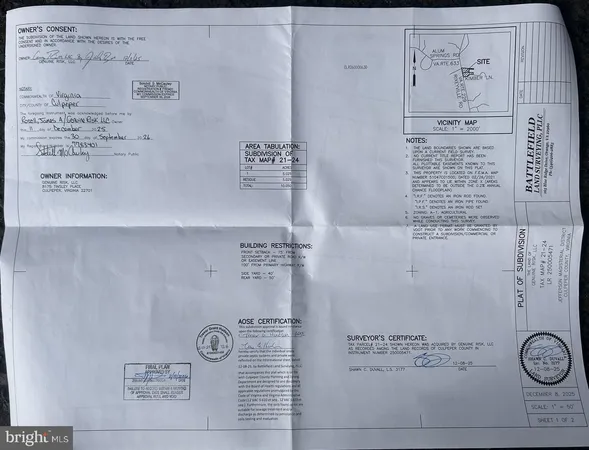 $210,000 | Lot 2 Rixeyville Rd Route, Culpeper, VA 22701