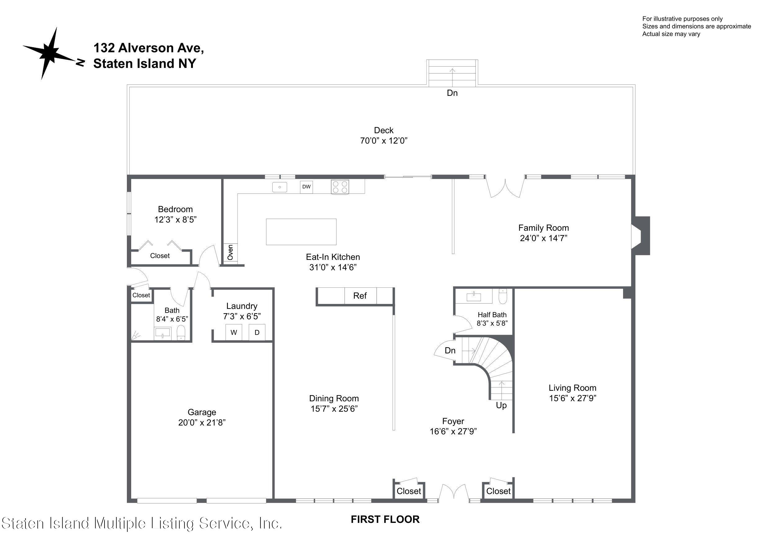Undisclosed Address Staten Island, NY 10309 - Photo 23 of 27 132 Alverson Ave 1F floorplan