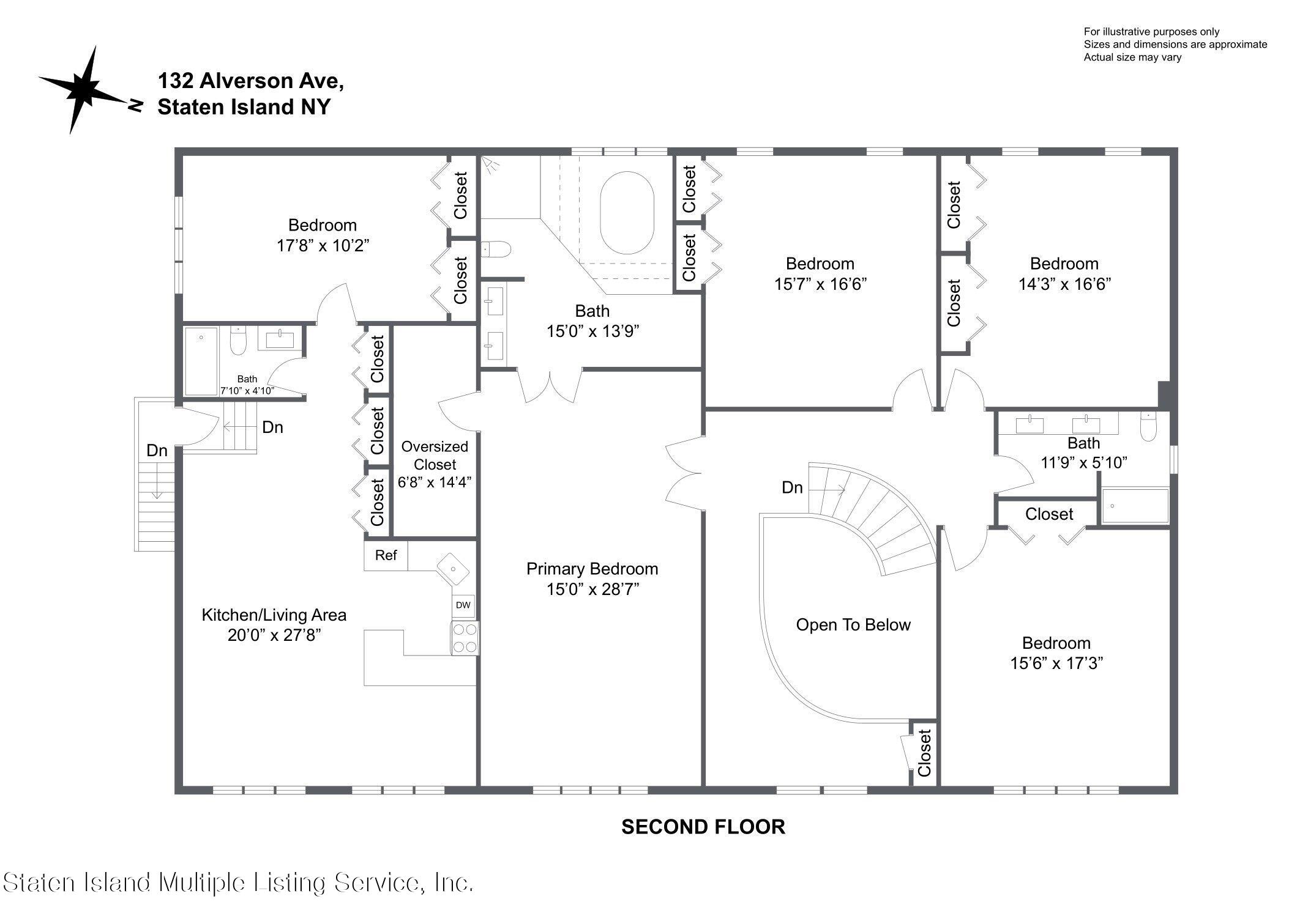 Undisclosed Address Staten Island, NY 10309 - Photo 24 of 27 132 Alverson Ave 2F floorplan