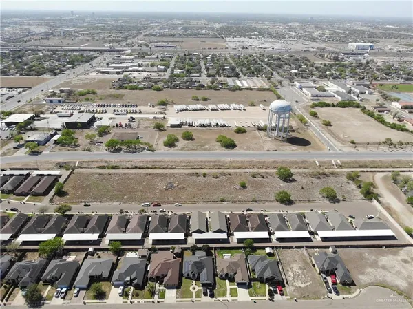 an aerial view of a city