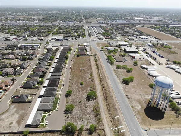 an aerial view of a city