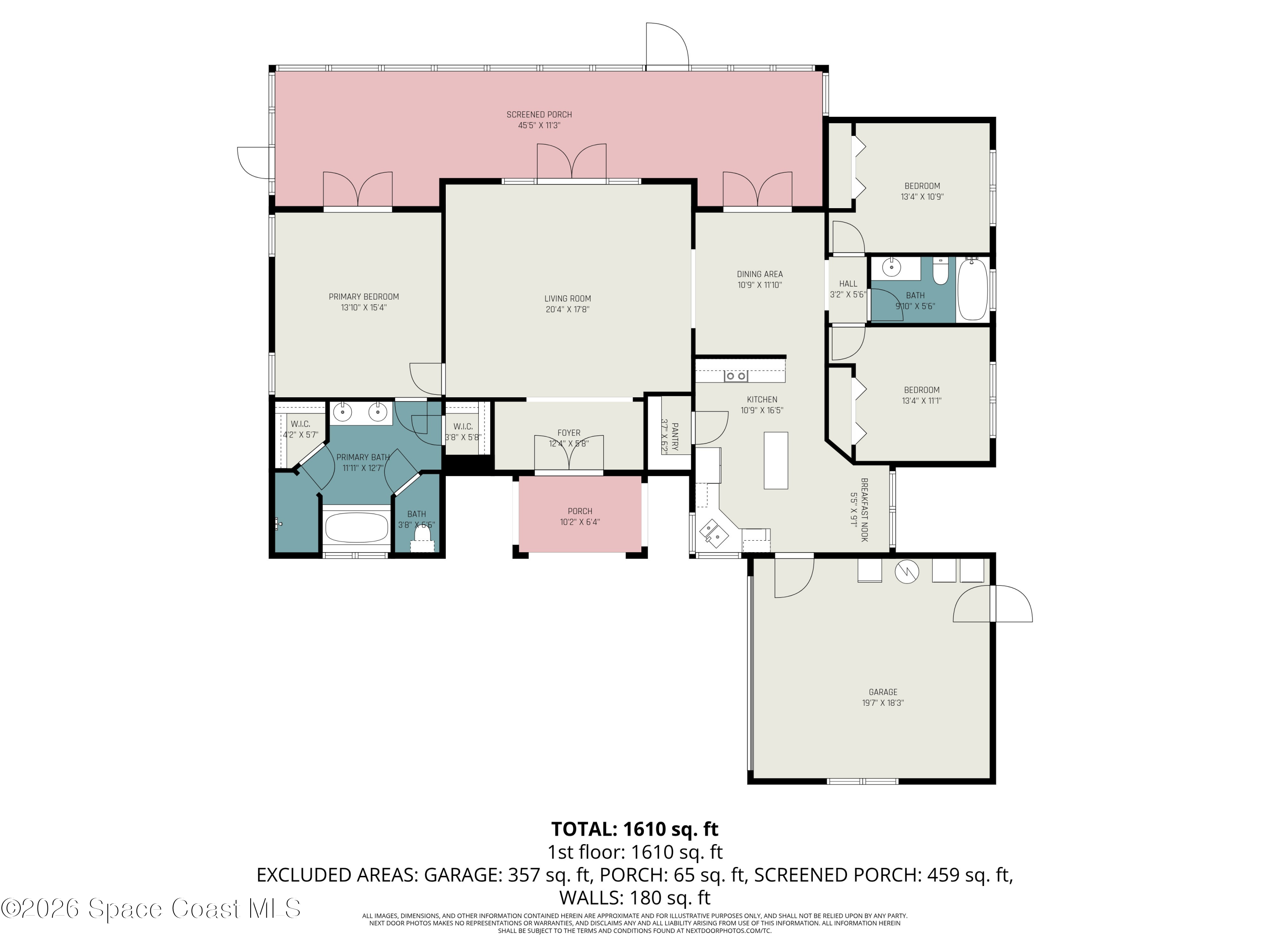 2604 Senator Way Melbourne, FL 32901 - Photo 27 of 27 a picture of a room with a white bed and a white refrigerator