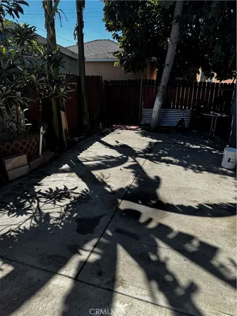 a backyard of a house