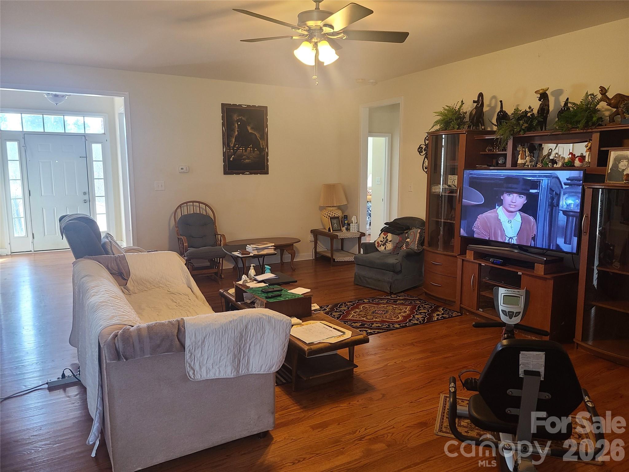 1638 Bess Town Road Bessemer City, NC 28016 - Photo 11 of 31 a living room with furniture and a flat screen tv