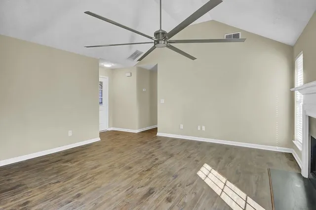 wooden floor in an empty room