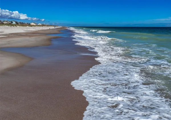 a view of an ocean beach