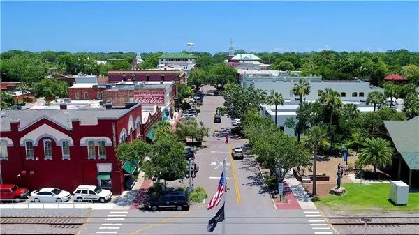 a aerial view of multiple houses