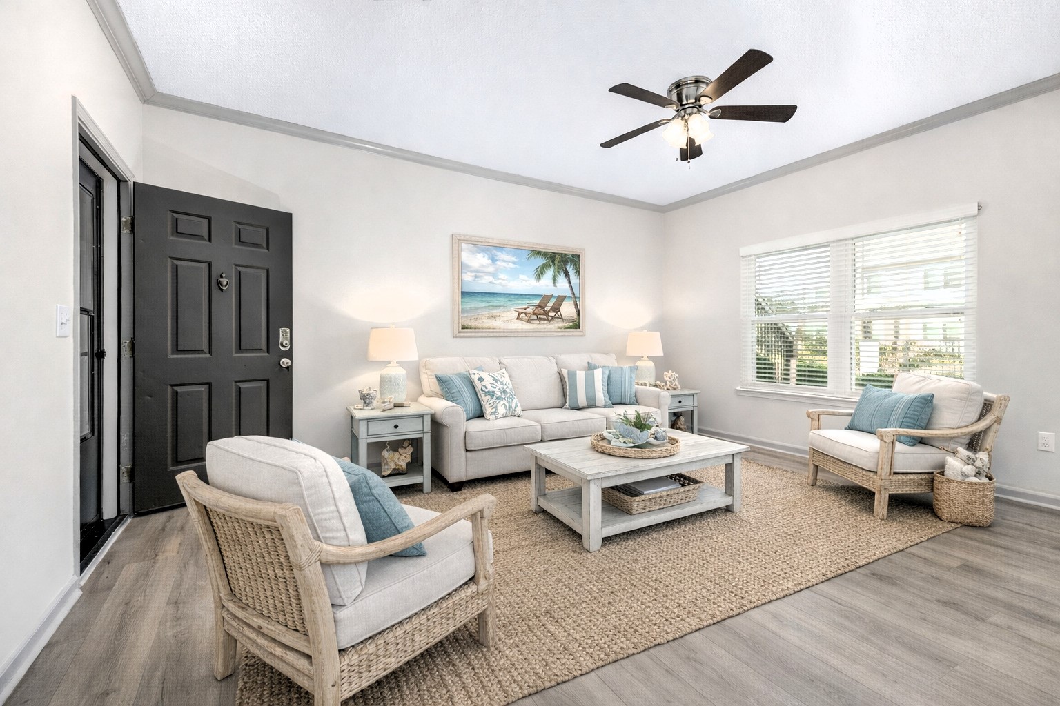 1601 Nectarine Street, Unit B2 Fernandina Beach, FL 32034 - Photo 6 of 46 a living room with furniture rug and window