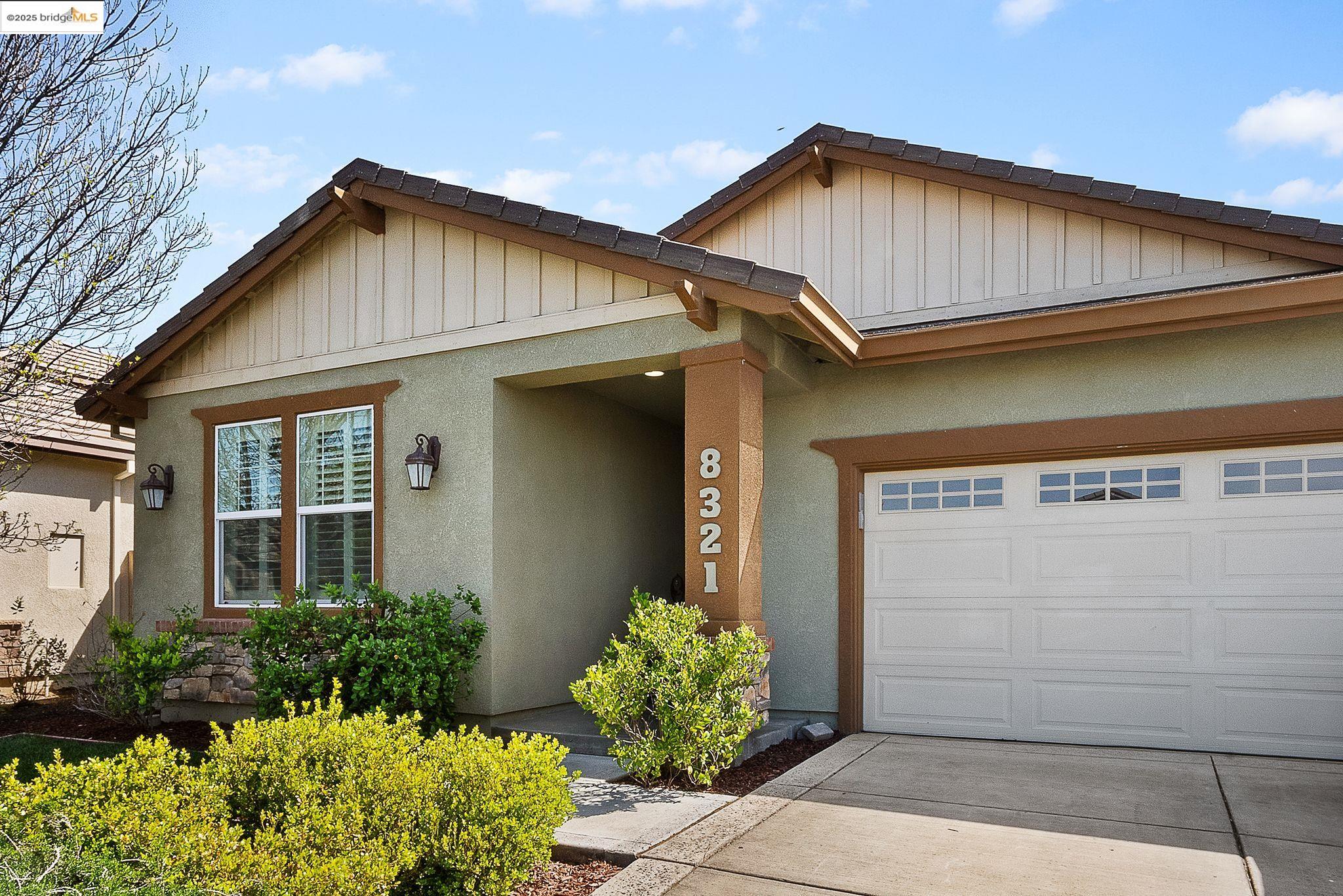 a front view of a house