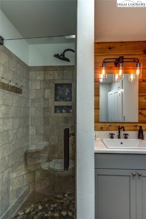 2388 Carsonville Road Independence, VA 24348 - Photo 35 of 50 a bathroom with a sink and a mirror