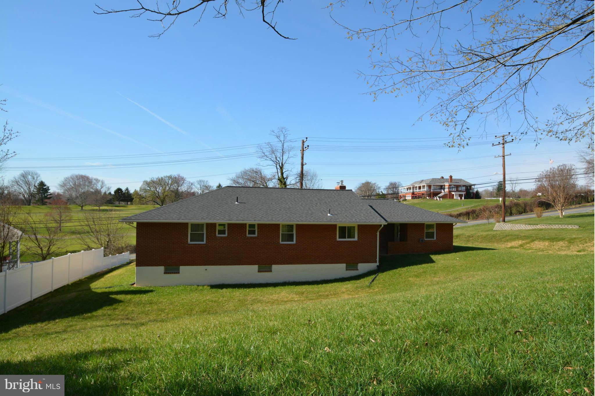Rear view of home. Gorgeous open view