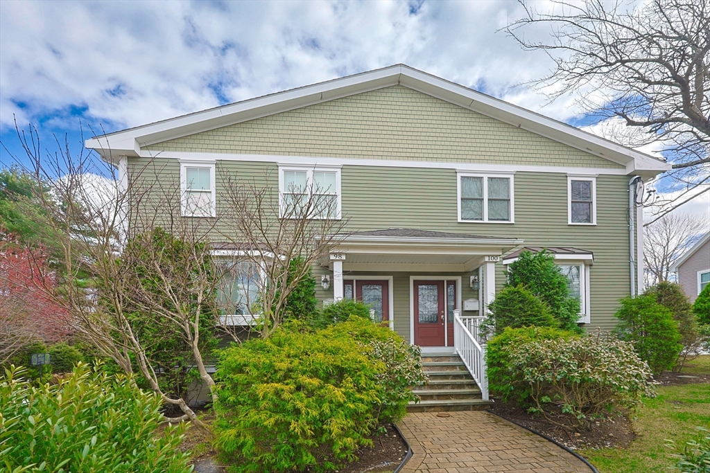 98-100 Lexington Street, Unit 100 Newton, MA 02466 - Photo 2 of 42 front view of a house with a yard