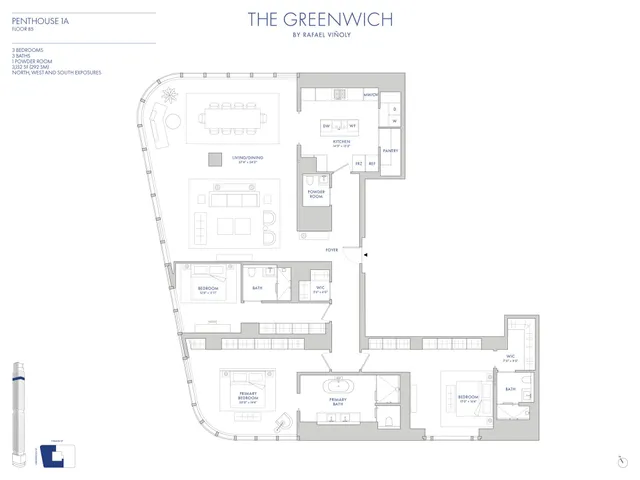 $13,500,000 | 125 Greenwich Street, Unit PH1A | Financial District