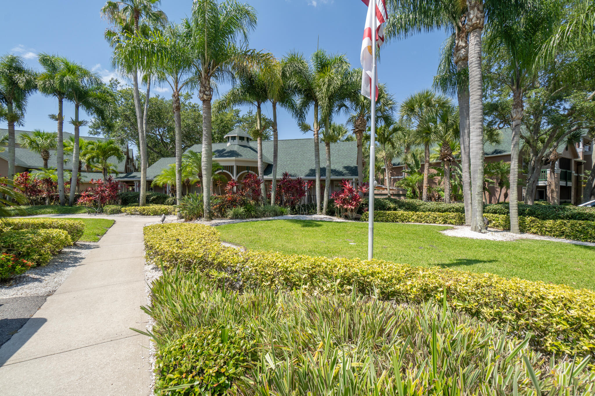 7667 North Wickham Road, Unit 511 Melbourne, FL 32940 - Photo 29 of 48 a house with palm tree in front of it