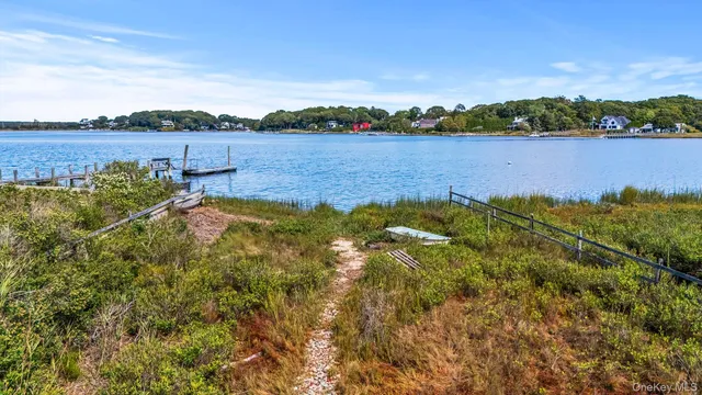 a view of lake and mountain