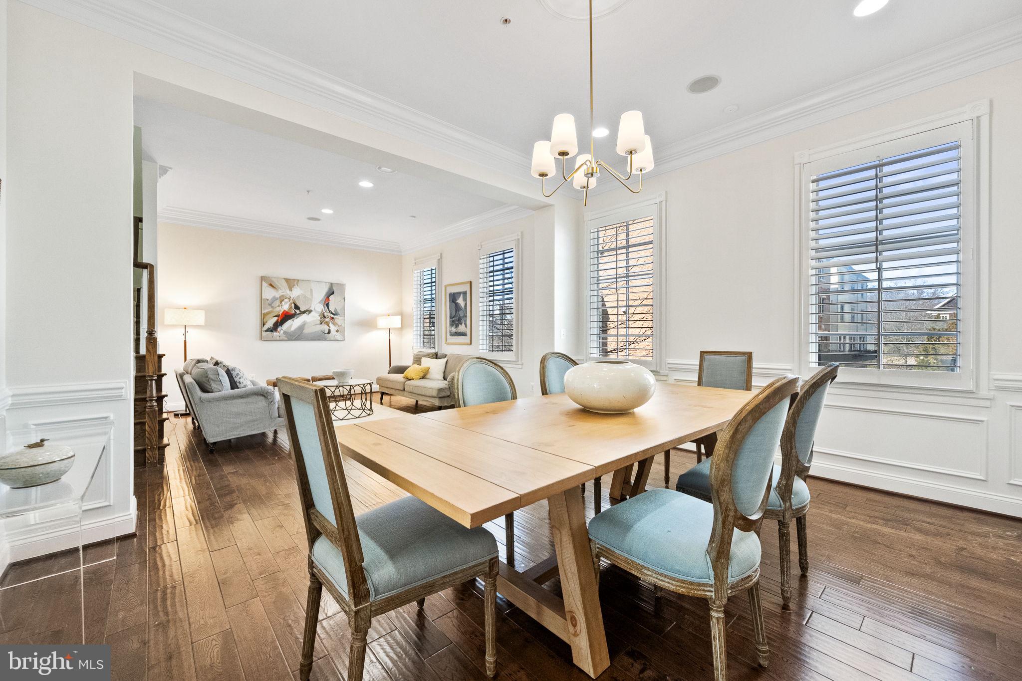 1411 Ridgeview Way Washington, DC 20007 - Photo 22 of 56 a view of a dining room with furniture window and wooden floor