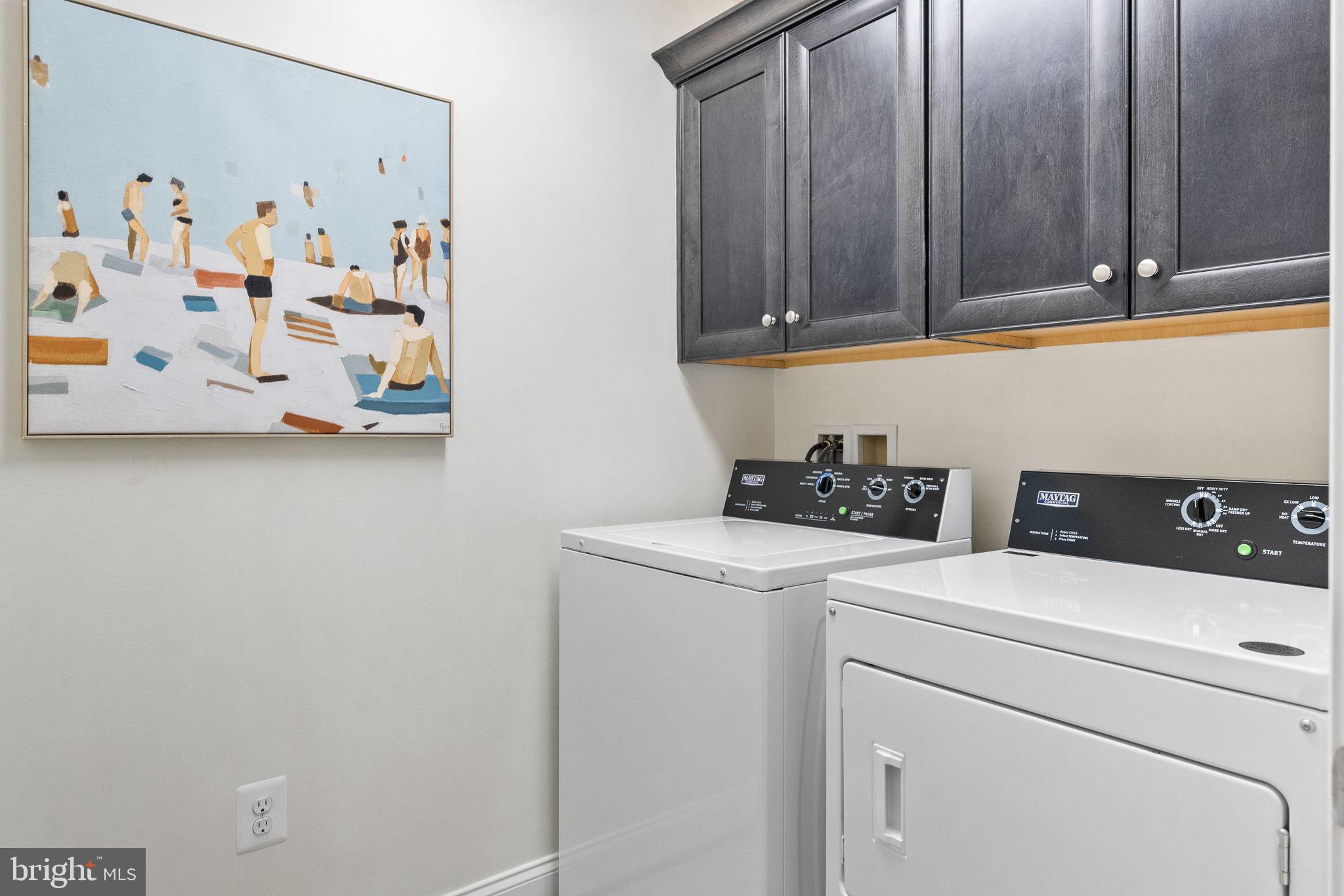 1411 Ridgeview Way Washington, DC 20007 - Photo 26 of 56 a view of storage and utility room with washer and dryer
