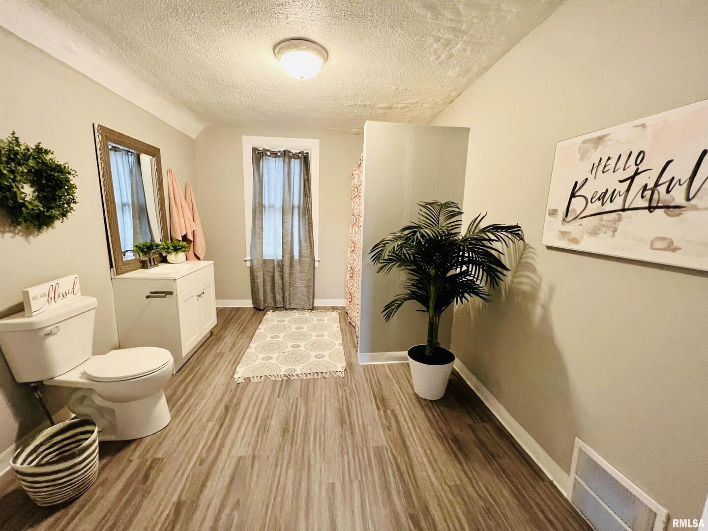1215 13th Street Viola, IL 61486 - Photo 35 of 35 a view of a living room and bathroom with a wooden floor