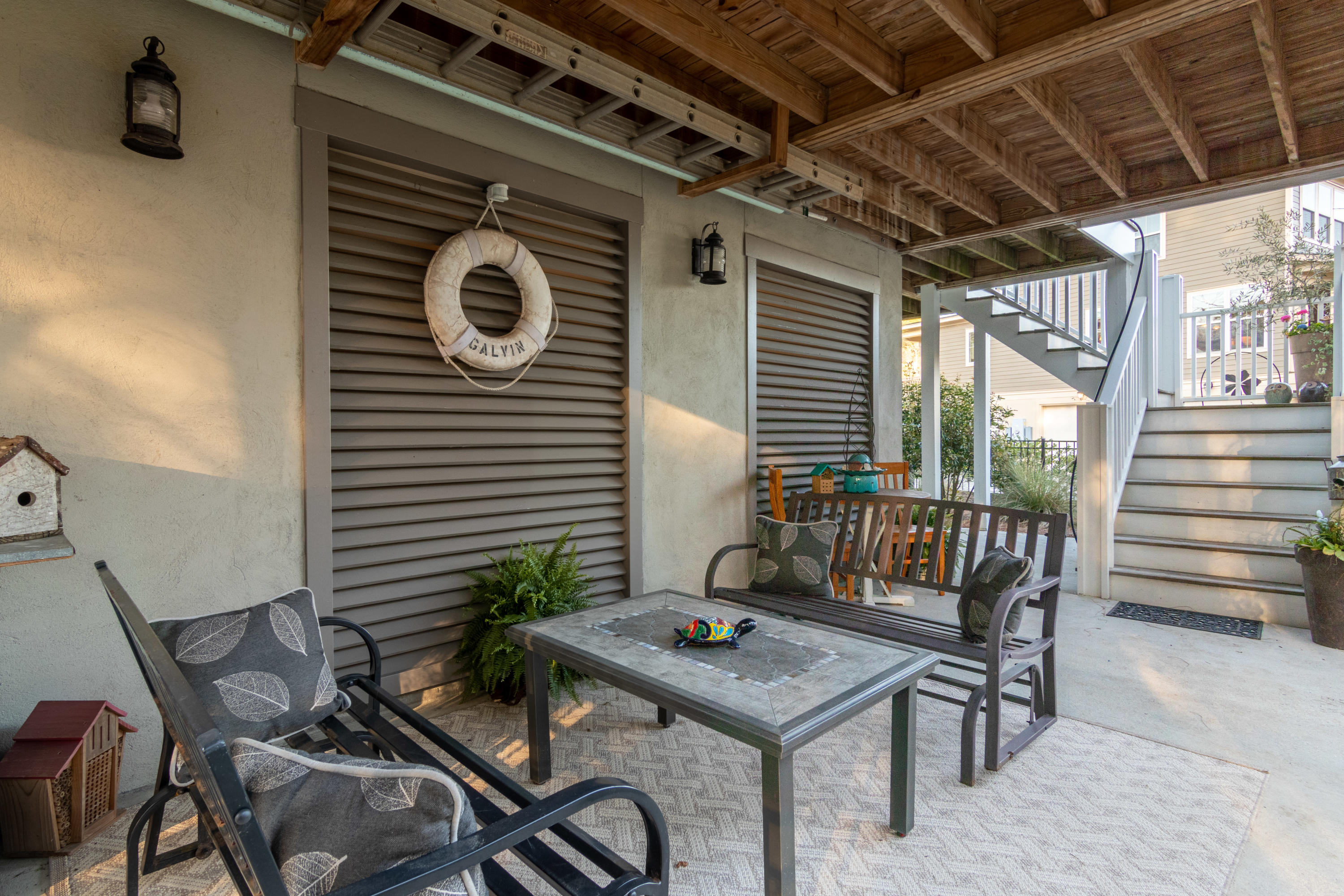 1180 Rivershore Road Charleston, SC 29492 - Photo 28 of 40 Patio Outside of Garage Bays