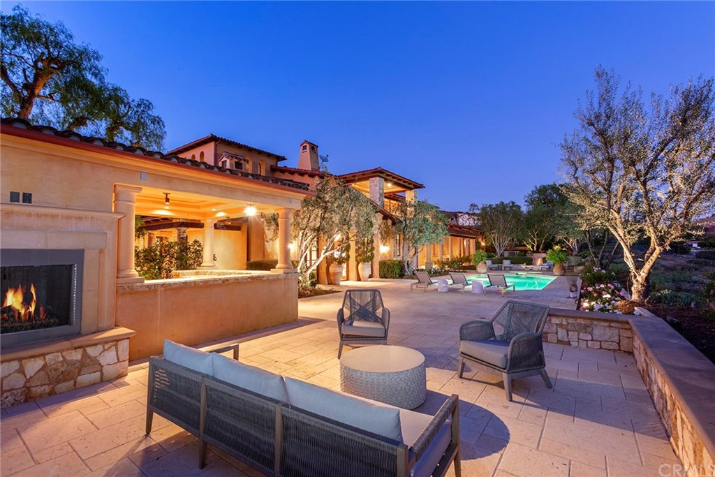 32 Boulder View Irvine, CA 92603 - Photo 64 of 73 a outdoor space with patio furniture and a fireplace