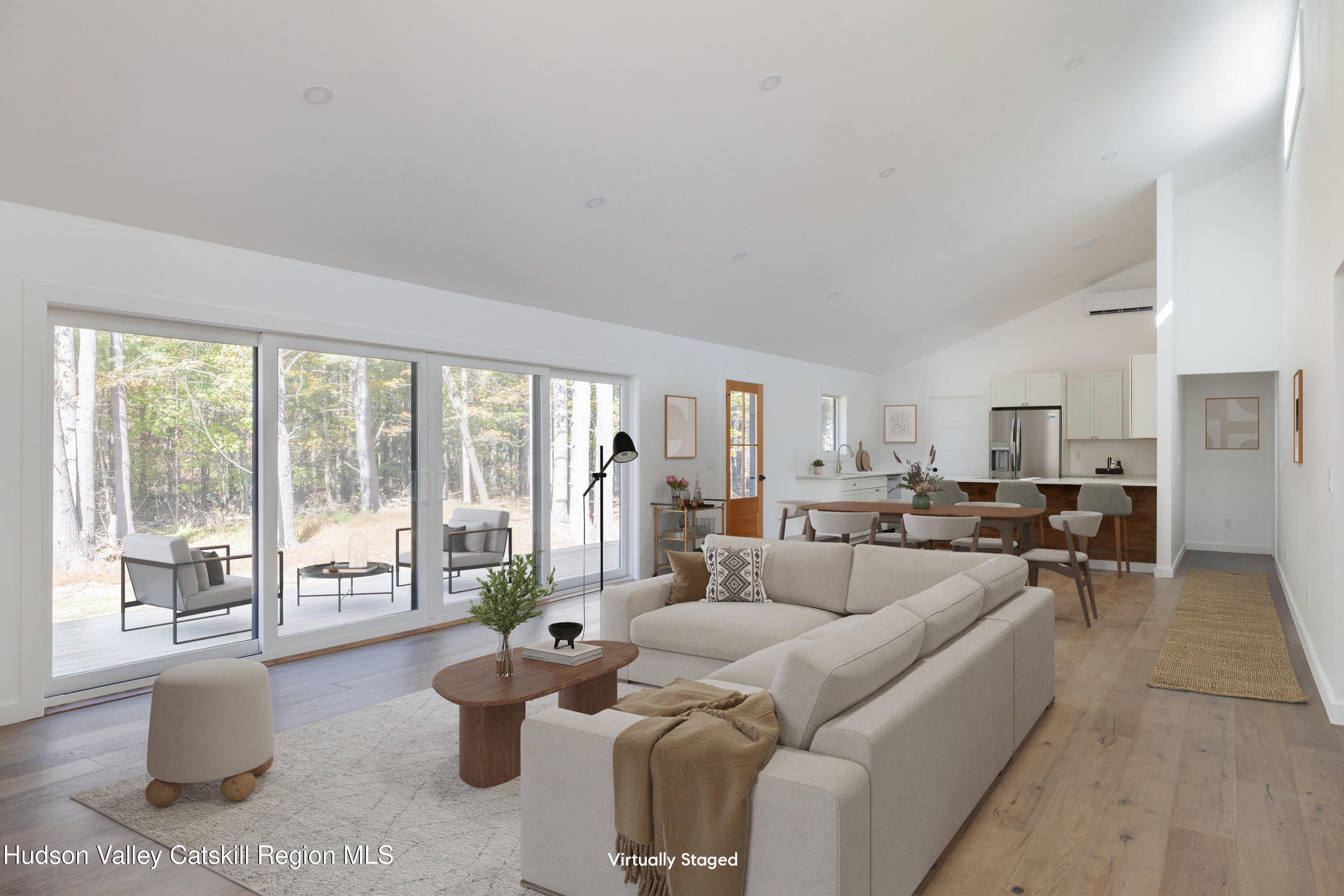 246 South Road Ruby, NY 12475 - Photo 2 of 35 a living room with furniture and a large window
