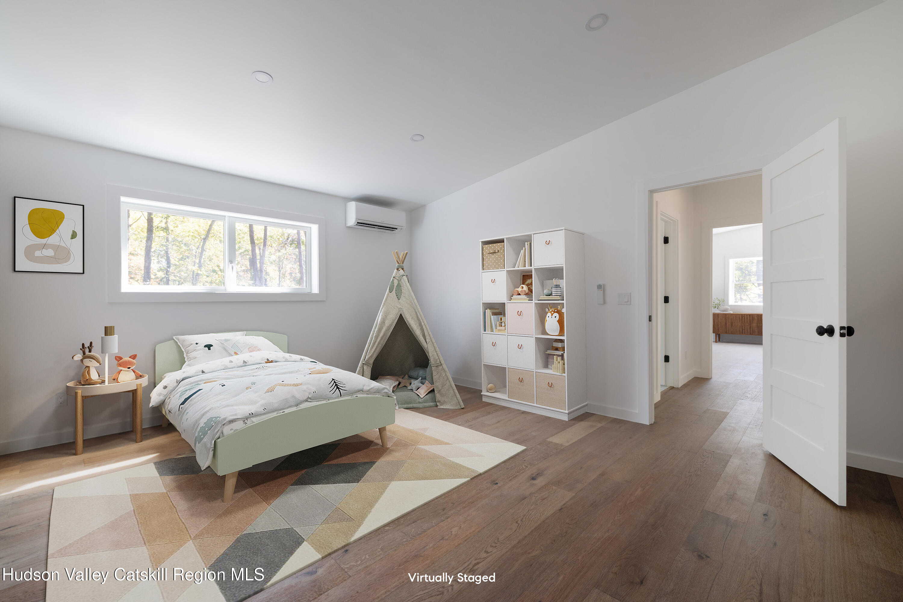 246 South Road Ruby, NY 12475 - Photo 21 of 35 a bedroom with a bed and a window