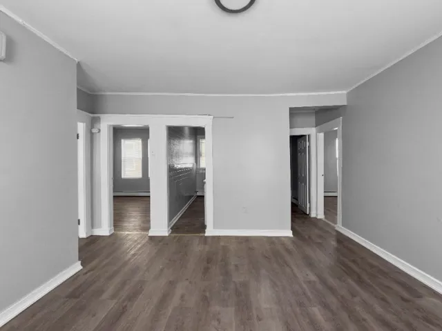 wooden floor in an empty room