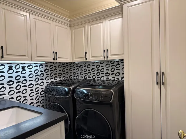 a view of a storage and utility room