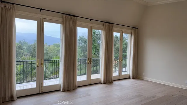 a view of room with a large window