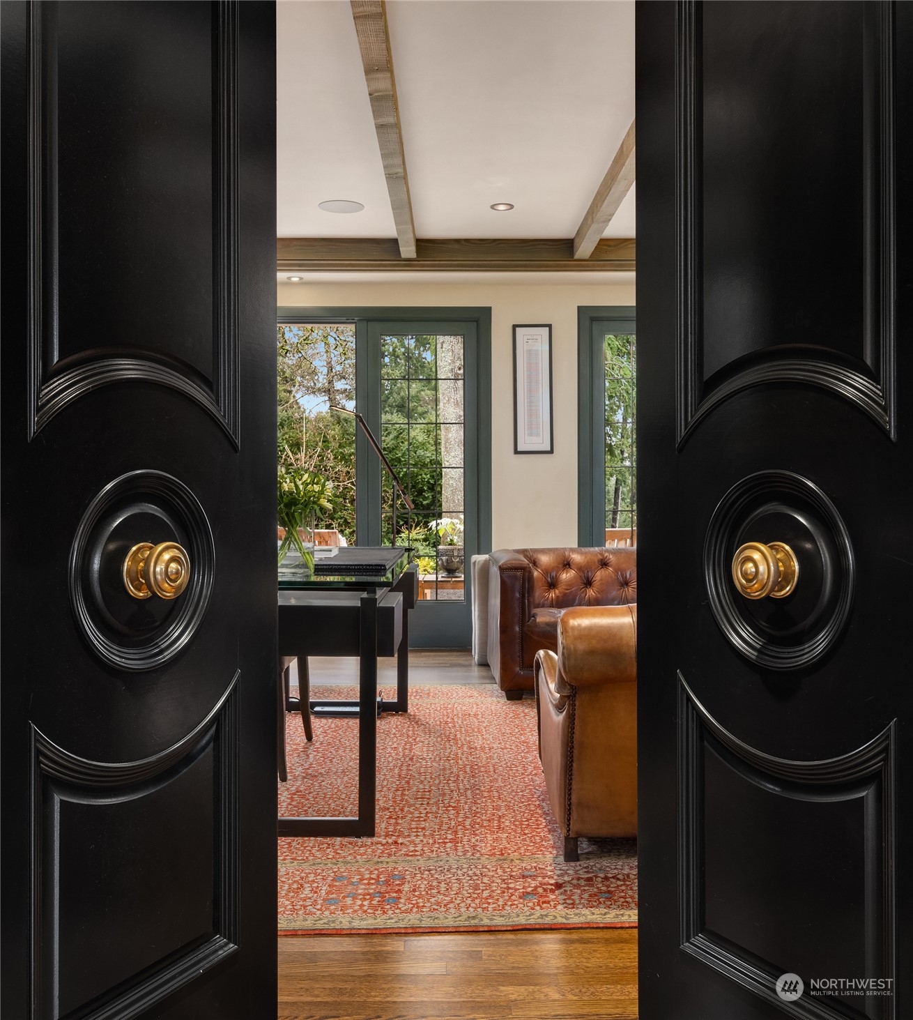 2045 Parkside Drive East Seattle, WA 98112 - Photo 18 of 38 a living room with furniture and a fireplace