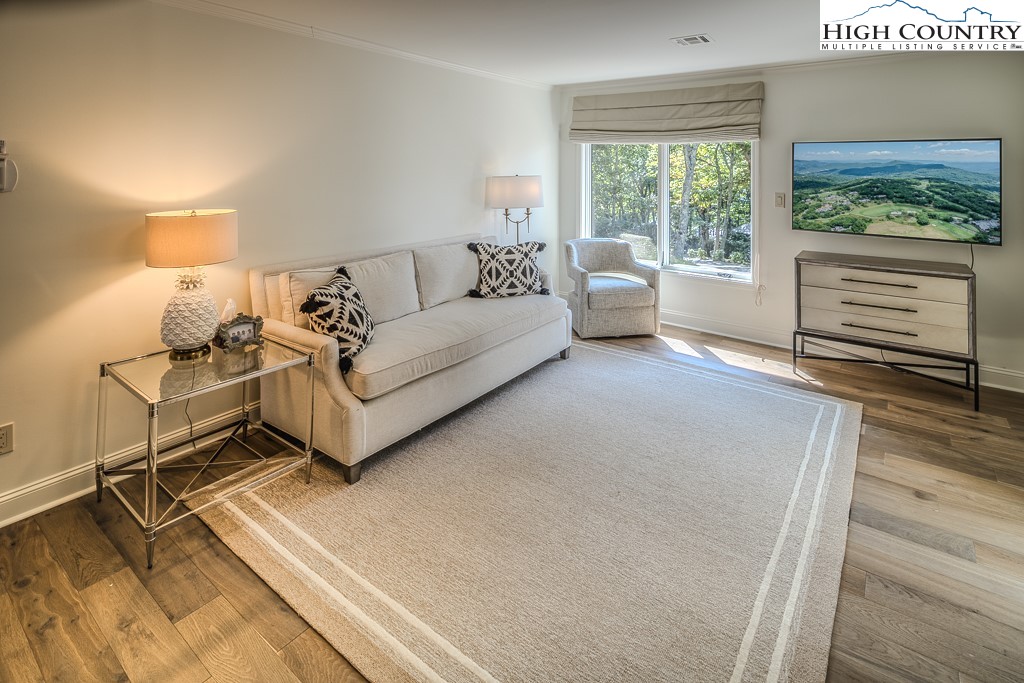 804 Crest Trail Linville, NC 28646 - Photo 26 of 40 a living room with furniture and a large window