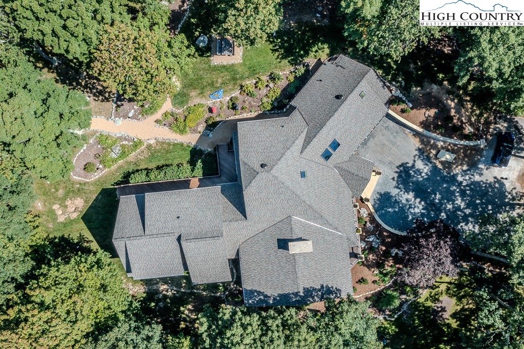 804 Crest Trail Linville, NC 28646 - Photo 40 of 40 an aerial view of a house with yard and outdoor seating