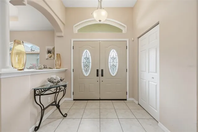 a view of a hallway with elevator