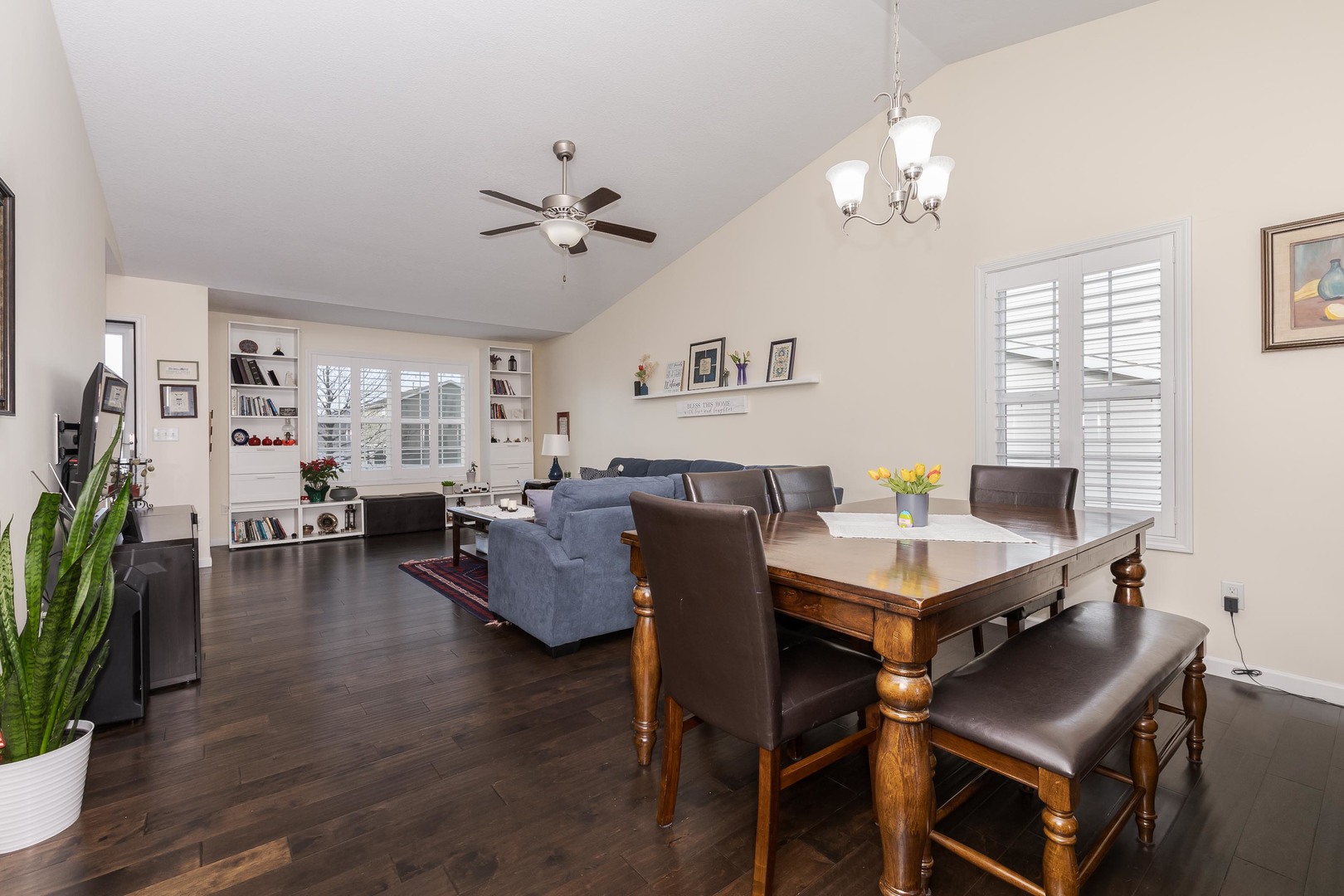212 Springdale Avenue Bloomington, IL 61704 - Photo 10 of 37 a view of a dining room with furniture and wooden floor