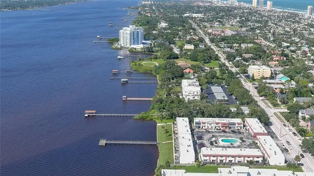 view of a lake with lots of trees