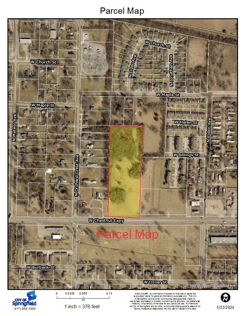 4001 West Chestnut Expressway Springfield, MO 65802 - Photo 1 of 1 Parcel Map..